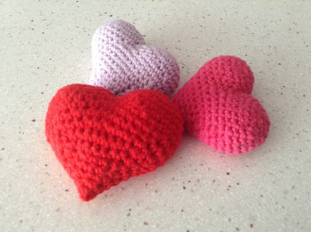 Corazón 3D crochet3